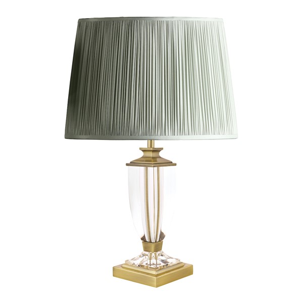 (image for) Laura Ashley Carson Small Table Lamp Antique Brass & Crystal Base Only